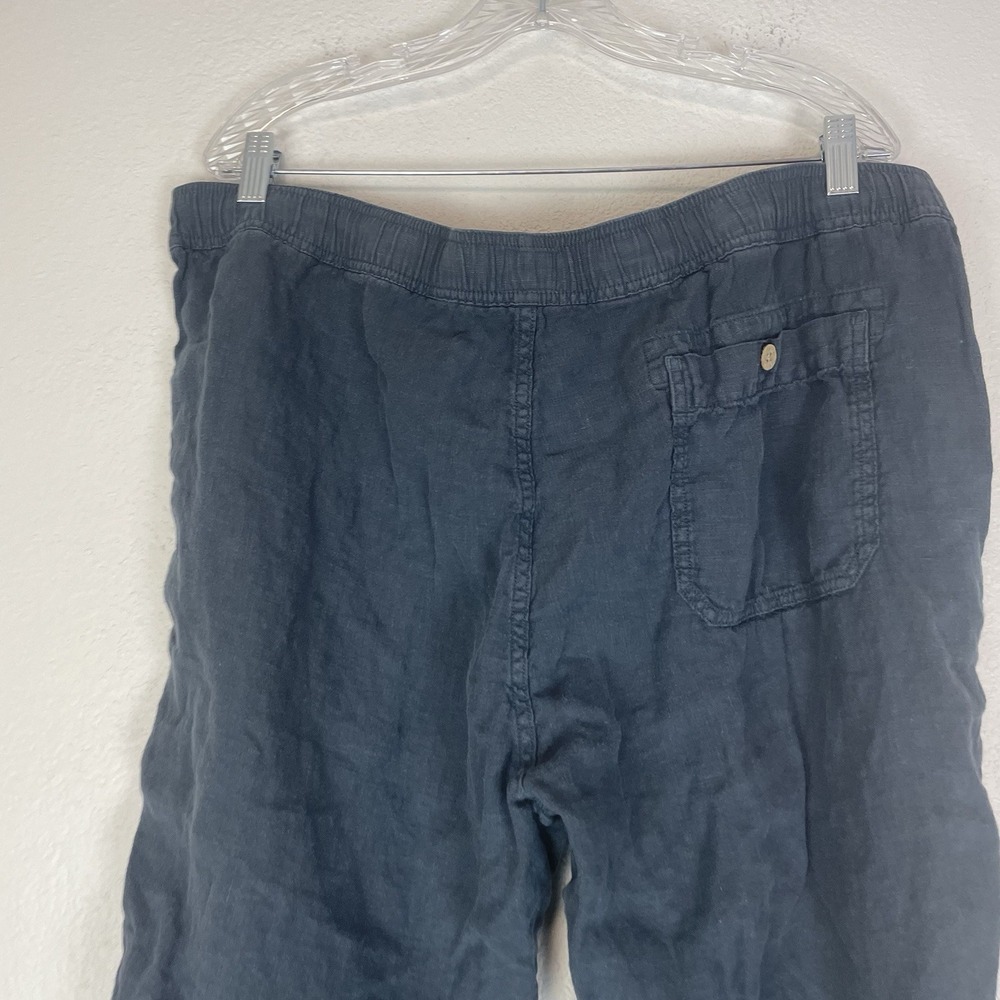 Faherty Pants Mens XXL Blue 100% Linen Drawstring Breathable Lightweight Beach - Picture 4 of 10